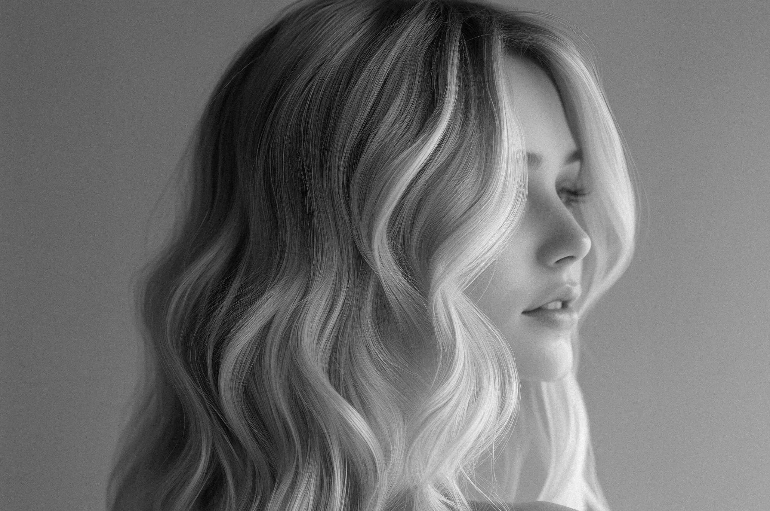 Cannes Image by notthoff La Biosthétique Friseur SW Frau blonde Haare Beachwaves seitlich